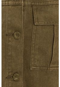 Dr. Denim - Kurtka jeansowa. Okazja: na co dzień. Kolor: zielony. Materiał: jeans, denim. Styl: casual #3