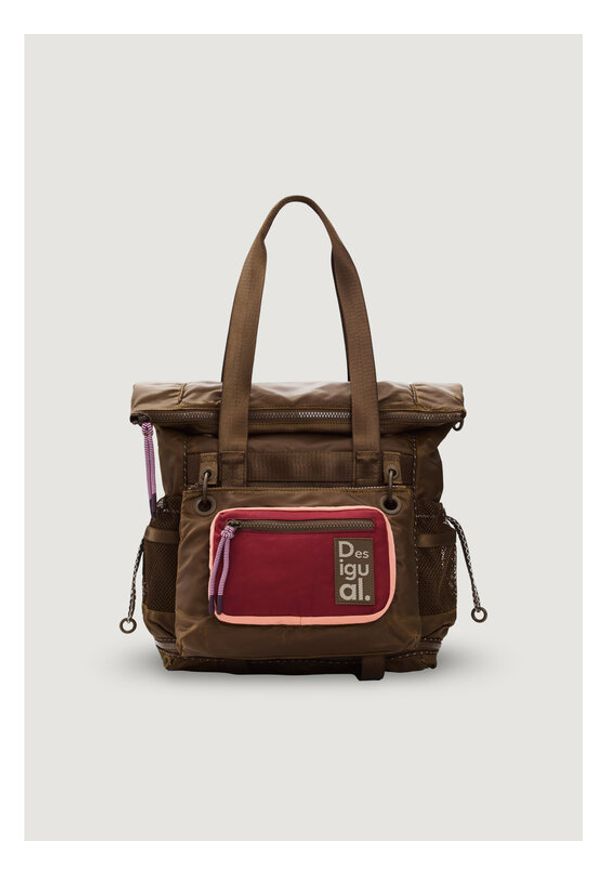 Desigual Plecak 26SAKY11 Brązowy. Kolor: brązowy. Materiał: materiał