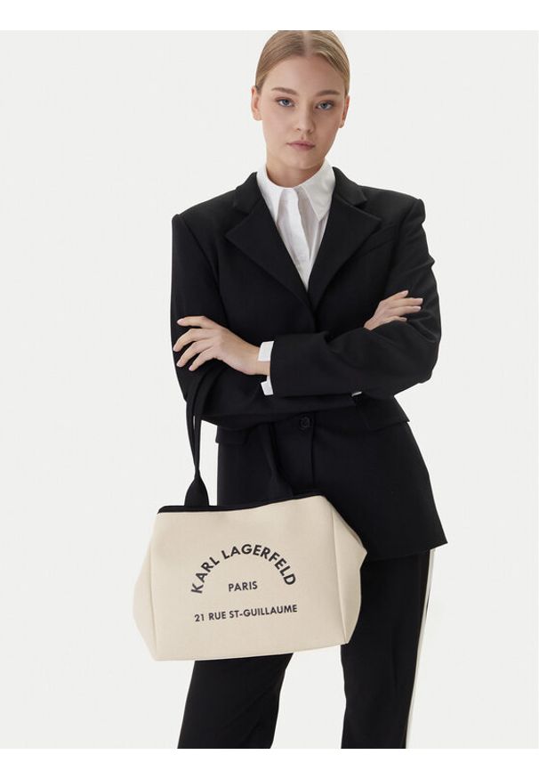 Karl Lagerfeld - KARL LAGERFELD Torebka B1W50010 Beżowy. Kolor: beżowy