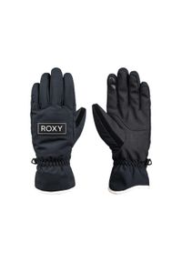 Roxy - Rękawice ocieplane FRESHFIELD Czarny Kobiety. Kolor: czarny. Materiał: tkanina, poliester. Wzór: ze splotem. Sezon: zima. Sport: narciarstwo #1
