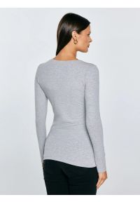 Big-Star - Bluzka damska z długim rękawem szara Classic 991. Kolor: szary. Materiał: jeans. Długość rękawa: długi rękaw. Długość: długie. Wzór: aplikacja. Styl: klasyczny #3