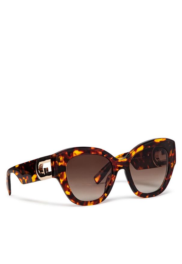 Okulary przeciwsłoneczne Furla. Kolor: brązowy