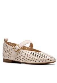 Clarks Półbuty Fawna Jane 26181230 Écru. Materiał: skóra #4
