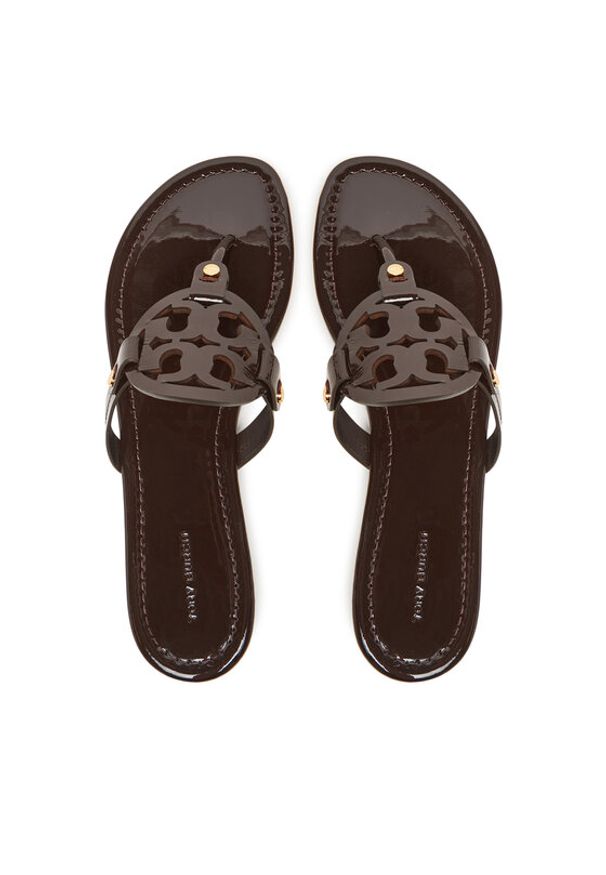 Tory Burch Japonki 11743 Brązowy. Kolor: brązowy. Materiał: skóra