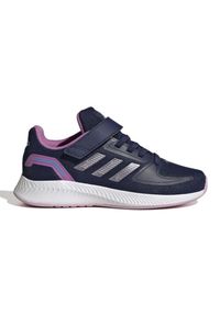 Adidas - Buty adidas Runfalcon 2.0 Jr HR1537 niebieskie. Okazja: na co dzień. Zapięcie: rzepy. Kolor: niebieski. Materiał: guma. Szerokość cholewki: normalna