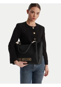 Love Moschino - LOVE MOSCHINO Torebka JC4107PP1OKD0000 Czarny. Kolor: czarny. Materiał: skórzane #1