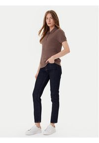 TOMMY HILFIGER - Tommy Hilfiger Sweter Fine WW0WW41474 Brązowy Regular Fit. Kolor: brązowy #3