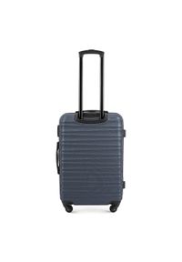 Wittchen - Zestaw walizek z ABS-u z żebrowaniem. Kolor: niebieski. Materiał: guma #10