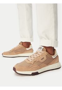 GANT - Gant Sneakersy 32631245 Beżowy. Kolor: beżowy. Materiał: skóra, zamsz #1