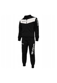 Givova - Dres Męski Tuta Visa. Kolor: czarny, wielokolorowy, biały. Materiał: dresówka #1