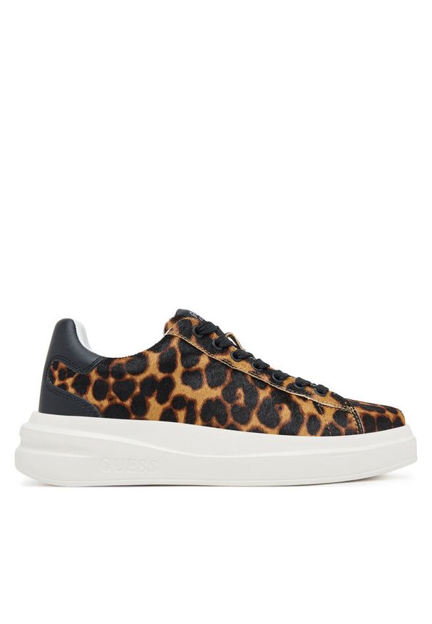 Sneakersy Guess. Kolor: brązowy