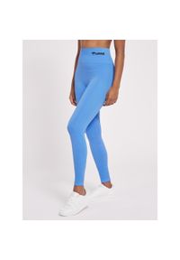 Damskie wysokie legginsy Hummel TIF. Kolor: niebieski. Materiał: tkanina