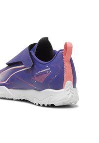 Puma - Dziecięce buty piłkarskie ULTRA 5 PLAY TT PUMA. Zapięcie: rzepy. Kolor: wielokolorowy, biały, różowy. Sport: piłka nożna