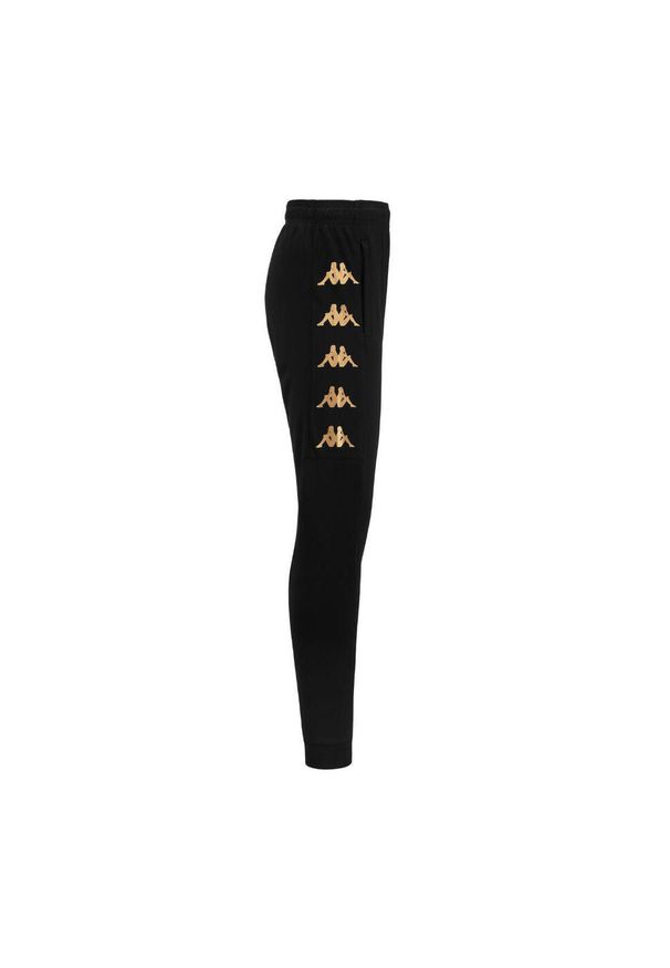 Spodnie dresowe Kappa Gaschin. Kolor: czarny. Materiał: dresówka. Sport: bieganie, piłka nożna