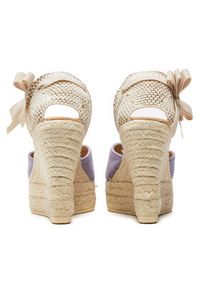 Manebi Espadryle Hamptons Heart-Shaped Wedge Espadrilles W 1.3 WH Fioletowy. Kolor: fioletowy. Materiał: zamsz, skóra #3