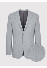 Pako Lorente - PAKO LORENTE – Męska jasnoszara marynarka garniturowa. Kolor: szary. Materiał: tkanina. Styl: klasyczny #7
