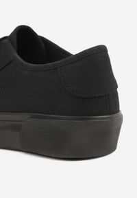 Renee - Czarne Trampki VICES z Napisem Rioselle. Okazja: na co dzień. Kolor: czarny. Materiał: skóra, materiał, dresówka. Wzór: napisy. Sezon: wiosna. Styl: casual, elegancki #2