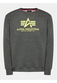 Alpha Industries Bluza Basic 178302 Szary Regular Fit. Kolor: szary. Materiał: bawełna #1