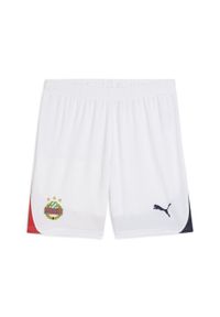 Puma - Męskie szorty piłkarskie SK Rapid Wiedeń PUMA White Red Navy Blue. Kolor: biały, czerwony, wielokolorowy, niebieski. Sport: piłka nożna