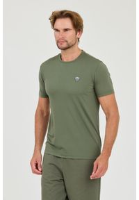 EA7 Emporio Armani - EA7 Zielony męski t-shirt, Rozmiar L. Kolor: zielony