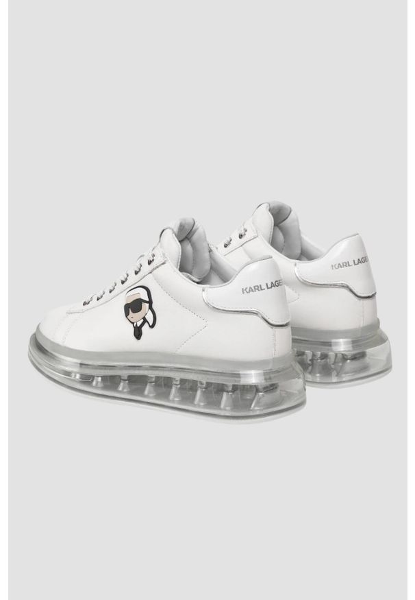 Karl Lagerfeld - KARL LAGERFELD Białe sneakersy Nft Lo Lace. Kolor: biały