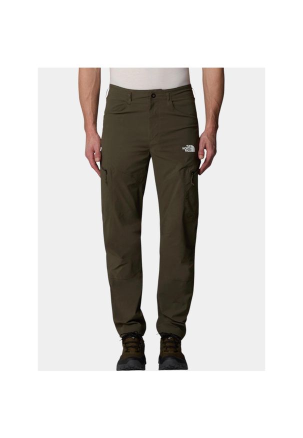 Spodnie turystyczne męskie The North Face M Exploration Reg Tapered. Kolor: zielony. Sezon: lato. Sport: turystyka piesza
