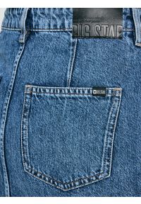 Big-Star - Spódnica damska midi jeansowa granatowa Gaia 627. Okazja: na co dzień. Stan: podwyższony. Kolor: niebieski. Materiał: jeans. Styl: casual, klasyczny, elegancki #3