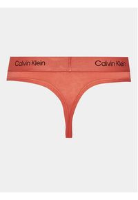 Calvin Klein Underwear Stringi 000QF7221E Pomarańczowy. Kolor: pomarańczowy. Materiał: bawełna