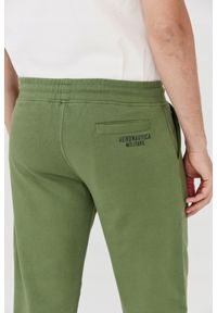 Aeronautica Militare - AERONAUTICA MILITARE Spodnie zielone męskie, Rozmiar L. Kolor: zielony. Materiał: bawełna, dresówka. Wzór: haft #4