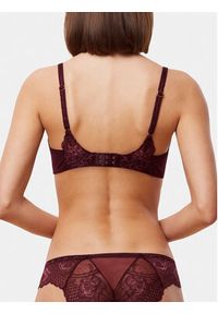 Triumph Biustonosz z fiszbiną Wild Peony Florale W 10209608 Bordowy. Kolor: czerwony. Materiał: syntetyk