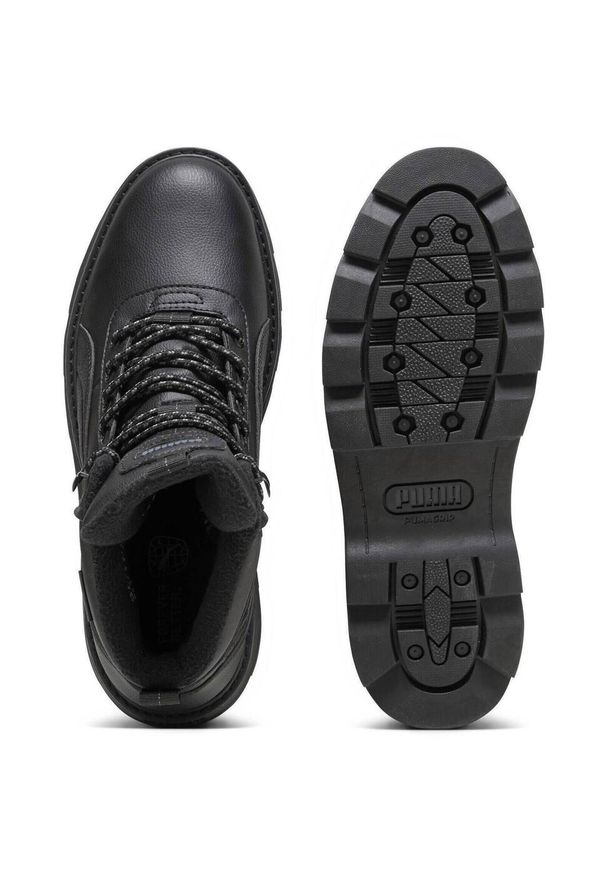 Buty do chodzenia męskie Puma Desierto V3 Puretex. Okazja: na co dzień. Wysokość cholewki: za kostkę. Zapięcie: sznurówki. Kolor: czarny. Materiał: tkanina, skóra. Szerokość cholewki: normalna. Sport: turystyka piesza