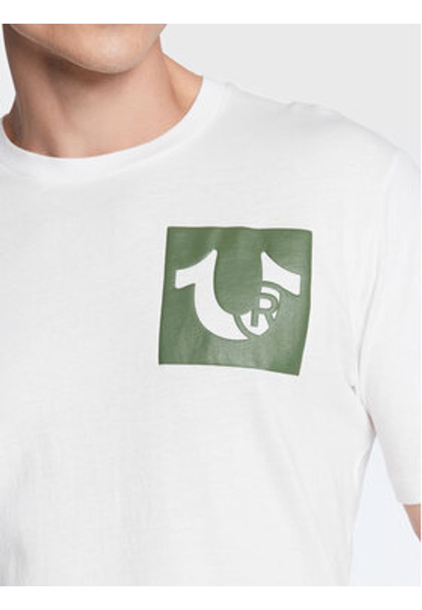 True Religion T-Shirt 106298 Biały Regular Fit. Kolor: biały. Materiał: bawełna