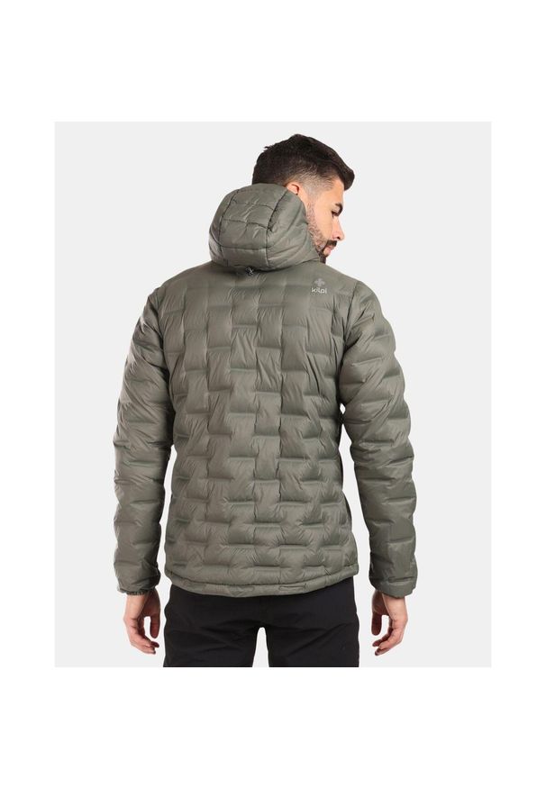 Kurtka puchowa Kilpi Albert. Kolor: zielony. Materiał: nylon. Sezon: zima. Sport: narciarstwo