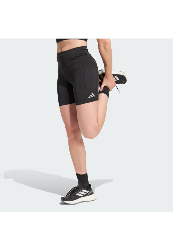 Adidas - Krótkie legginsy do biegania adi365 Climacool. Kolor: czarny. Technologia: ClimaCool (Adidas). Długość: krótkie. Sport: fitness