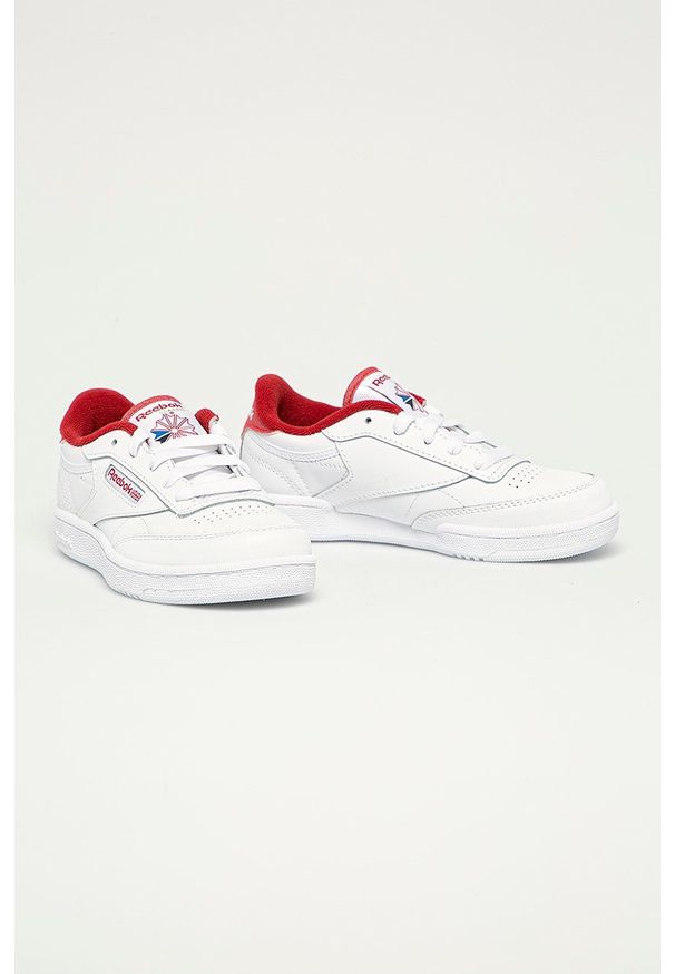 Reebok Classic - Buty dziecięce Club C 85. Nosek buta: okrągły. Zapięcie: sznurówki. Kolor: biały. Materiał: guma. Model: Reebok Classic, Reebok Club
