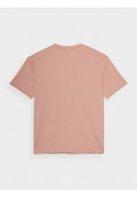 outhorn - T-shirt z nadrukiem męski - koralowy. Okazja: na co dzień. Kolor: pomarańczowy. Materiał: bawełna, dzianina. Wzór: nadruk. Styl: casual #5