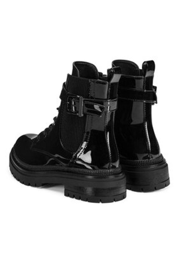 DeeZee Botki WS13512-01 Czarny. Kolor: czarny. Materiał: skóra