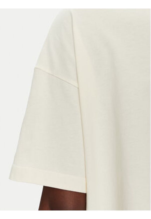 Converse T-Shirt Thorned 10028306-A01 Écru Oversize. Materiał: bawełna