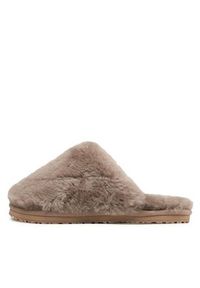 Mou Kapcie Closed Toe Sheepskin Fur Slippper FW161000L Beżowy. Kolor: beżowy. Materiał: skóra