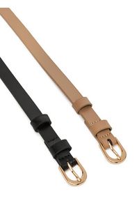 DeeZee Pasek Damski SS22915-A Beżowy. Kolor: beżowy. Materiał: skóra