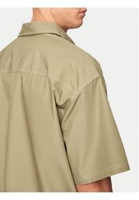 Converse Koszula M Wordmark Utility Shirt 10026433-A02 Khaki Regular Fit. Kolor: brązowy. Materiał: bawełna #2