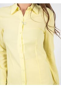 Patrizia Pepe Koszula | DC1312 A3ZJ | Kobieta | Żółty. Okazja: na co dzień. Kolor: żółty. Materiał: elastan, wiskoza. Długość rękawa: długi rękaw. Długość: długie. Styl: casual
