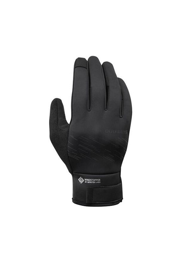 SHIMANO - Rękawice Shimano Windstoper Insulated. Kolor: czarny. Technologia: Windstopper. Sport: kolarstwo