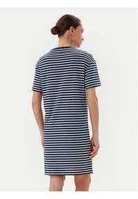 TOMMY HILFIGER - Tommy Hilfiger Sukienka codzienna UW0UW05937 Granatowy Regular Fit. Okazja: na co dzień. Kolor: niebieski. Materiał: bawełna. Typ sukienki: proste. Styl: casual #3