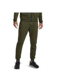 Spodnie dresowe męskie Under Armour Sportstyle Tricot Jogger. Kolor: zielony. Materiał: dresówka. Długość: długie