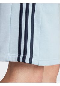 Adidas - adidas Szorty sportowe Essentials French Terry 3-Stripes IS1340 Błękitny Regular Fit. Kolor: niebieski. Materiał: bawełna. Styl: sportowy #6