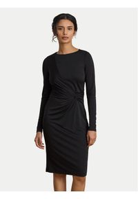 Lauren Ralph Lauren - LAUREN RALPH LAUREN Sukienka dzianinowa 200P14033002 Czarny Slim Fit. Kolor: czarny. Materiał: syntetyk #1