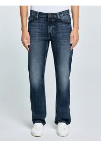 Big-Star - Jeansy męskie proste granatowe Colt 506. Okazja: na co dzień. Stan: podwyższony. Kolor: niebieski. Styl: casual, klasyczny #1