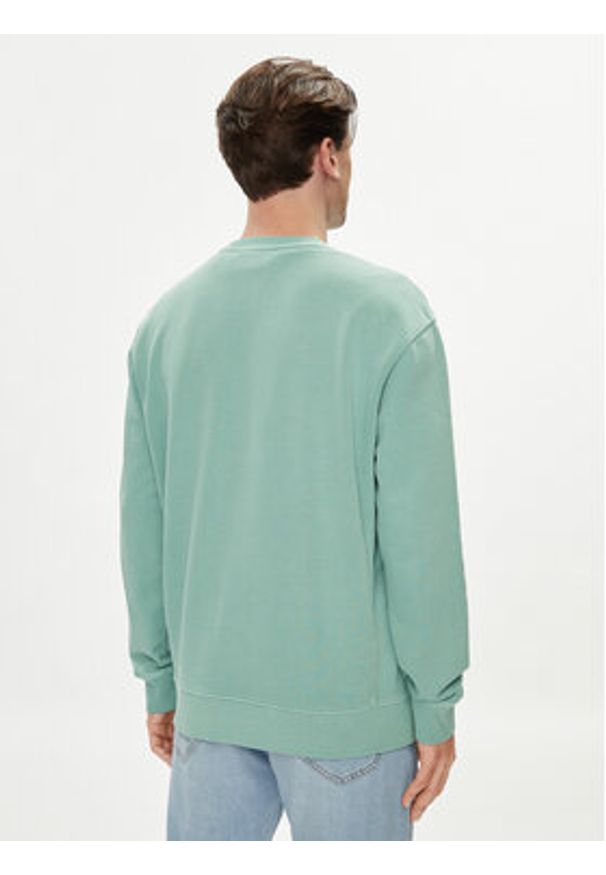 Lee Bluza Plain 112349100 Zielony Regular Fit. Kolor: zielony. Materiał: bawełna
