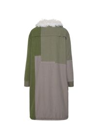 ONETEASPOON - Zielony płaszcz Utility Patchwork. Kolor: zielony. Materiał: bawełna #4